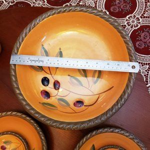 Everyday Gibson hand-painted Salad bowl set – Tusc